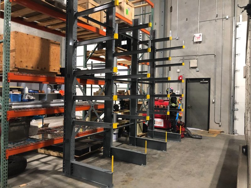 Cantilever Racking Project with Wiseworth Canada Industries