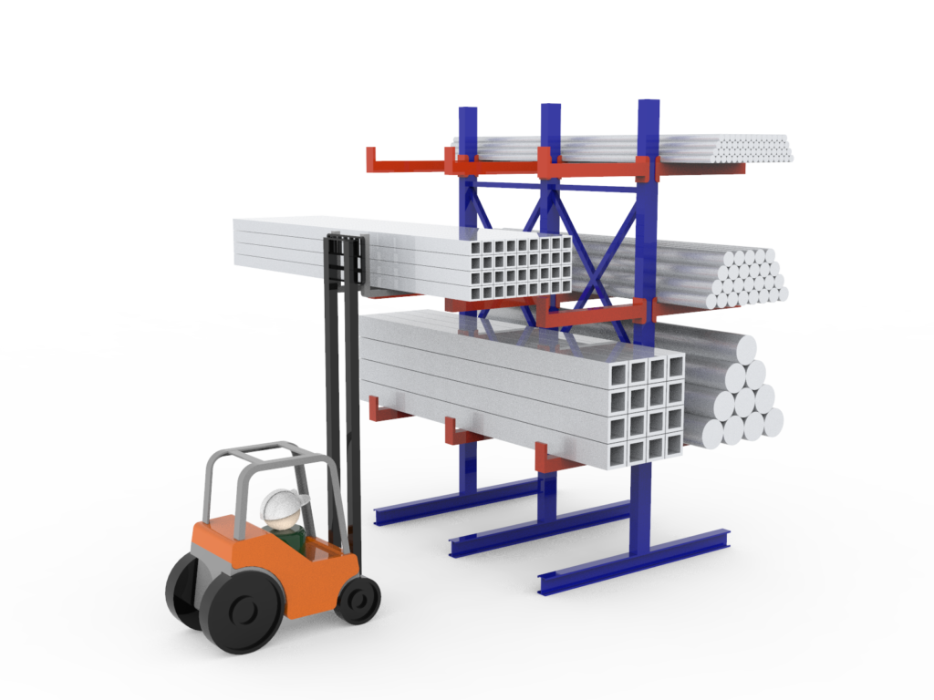 Accommodates long and bulky items that pallet racking cannot store​